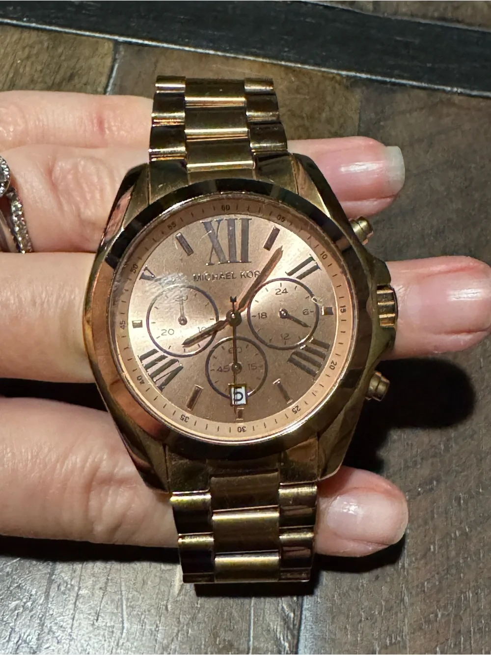 Michael Kors Rose Gold Women's Chronograph Bracelet Watch mk5503
